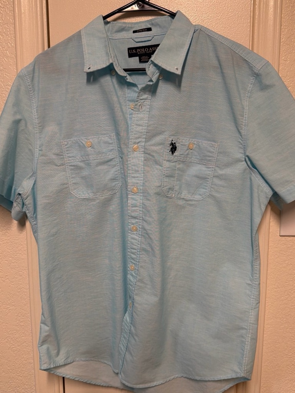 U.S. Polo Assn. Light Blue Stretch Button-Down Shirt